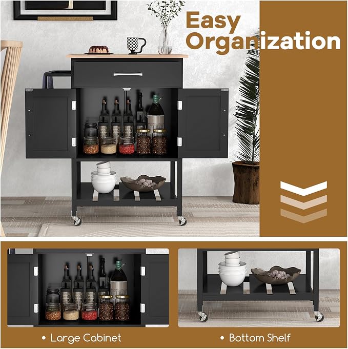 Giantex Kitchen Island Cart - Image 9