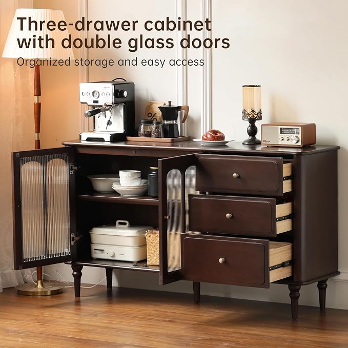 YESWOOD Mid-Century Modern Sideboard Buffet Cabinet - Image 3
