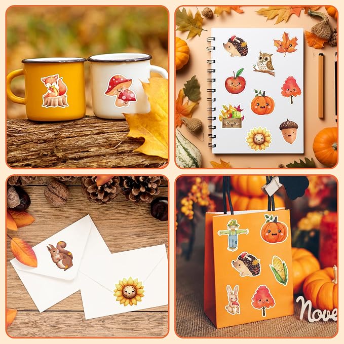 Haooryx Fall Watercolor Sticker Rolls - Image 5