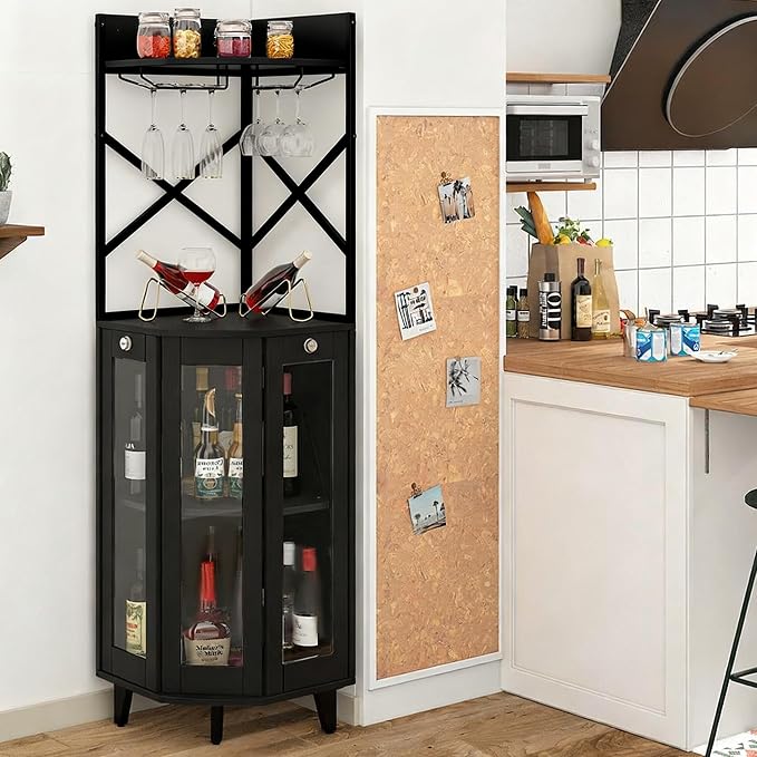 COCO DESIGN Corner Wine Cabinet - Image 3