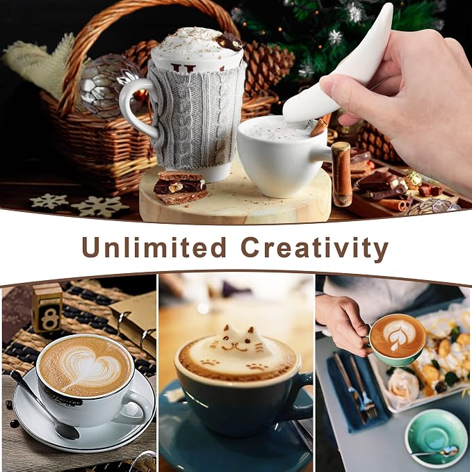 Latte Art Pen, Coffee Pen for Electrical Coffee Art for Latter, DIY Spice Pen - Image 6