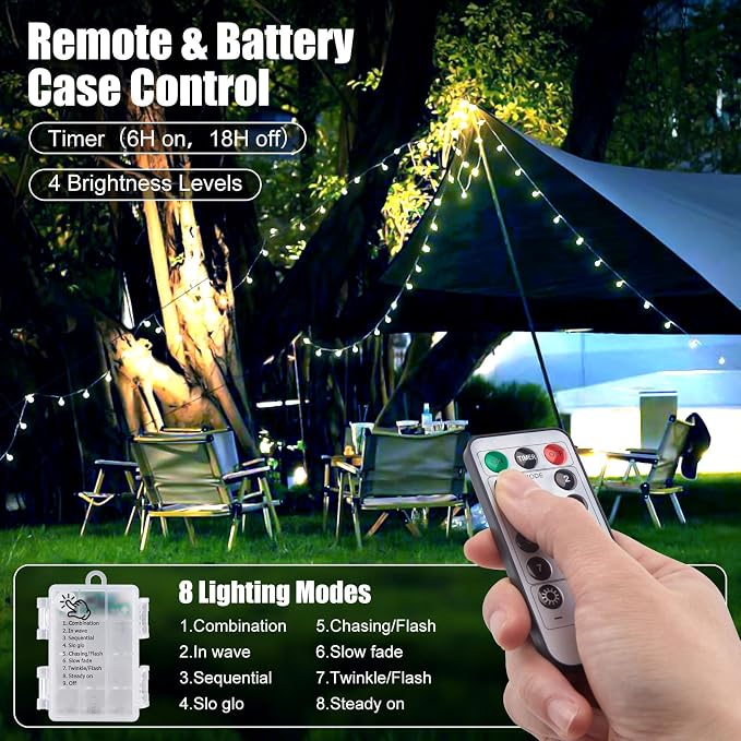 2 Pack Globe String Lights Battery Operated - Image 3