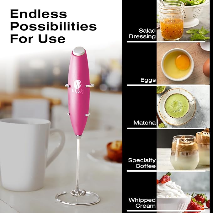 Bean Envy Milk Frother, Coffee Stirrers, Frother Wand, Milk Frother Handheld - Image 3