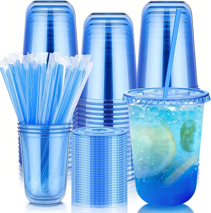 tchrules 100 Set 16oz Plastic Cups by Tchrules