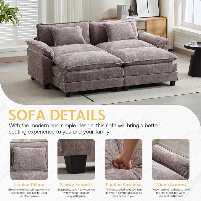 Modular Sectional Sofa, Cloud Couch - Image 5