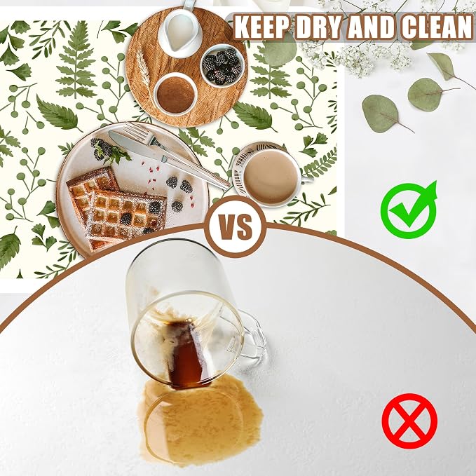 Green Leaf Coffee Mat Herb Dish Drying Mat - Image 6