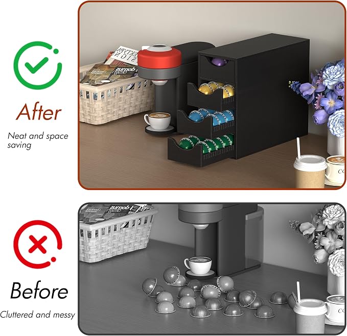 Suli Coffee Pod Holder, Coffee Capsule Storage Organizer, Save Space Coffee Pod - Image 7
