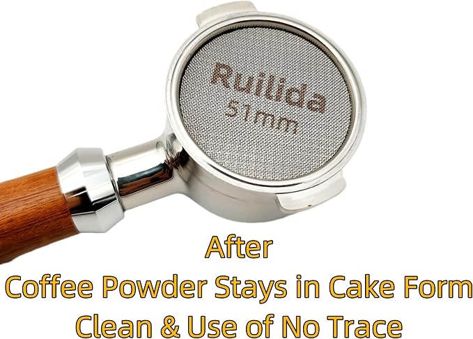 Espresso Puck Screen 51mm, Reusable 1.7mm Thickness 150μm 316 Stainless Steel - Image 4