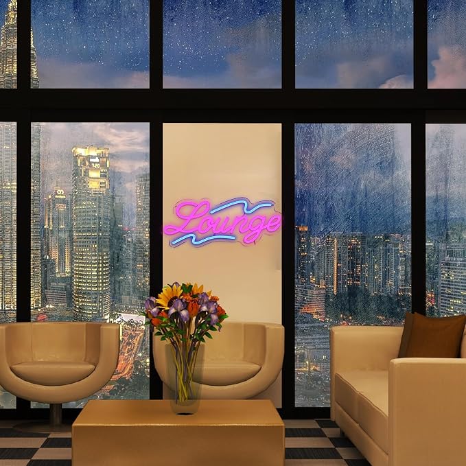 Lounge Neon Sign for Wall Decor, 16.54" x 6.69" Rest Led Signs for Room - Image 7