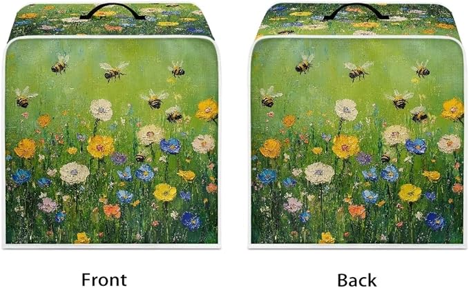 Flower Bee Design Coffee Machine Covers - Image 2