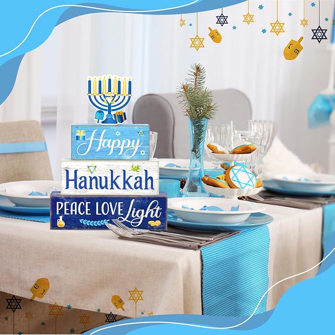 Moucuny 4 Pcs Hanukkah Decorations - Image 3