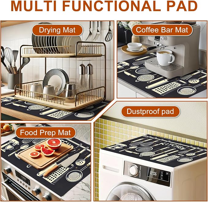 HOMETITUTE Stove Top Covers for Electric Stove Glass Cooktop Protector Heat - Image 4