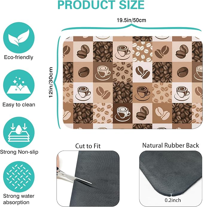 Super Absorbent Anti-Slip Silicone Dish Drying Mats - Image 5