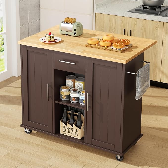 JY QAQA 42" Kitchen Island by JYQAQA