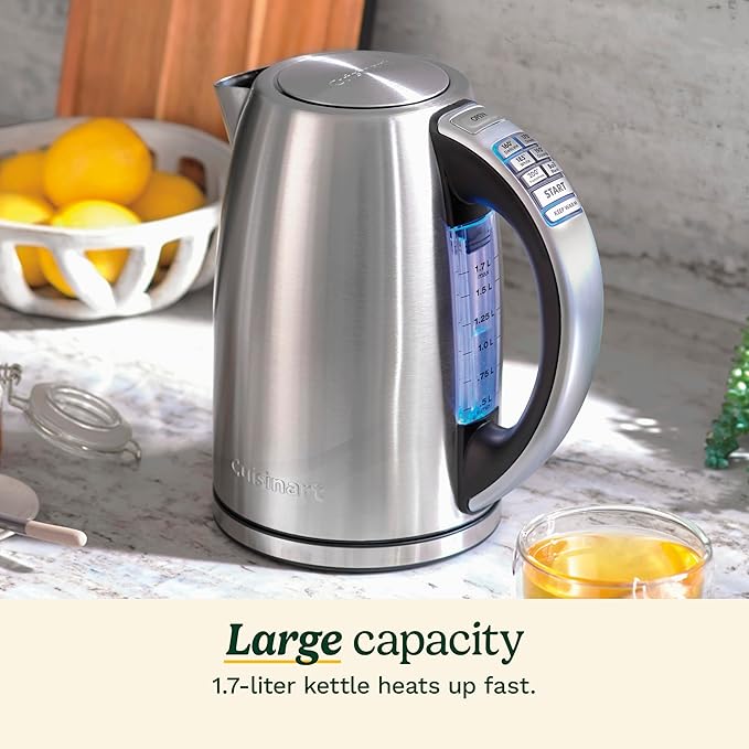 Cuisinart PerfecTemp 1.7-Liter Electric Kettle, Cordless Electric Tea Kettle - Image 4
