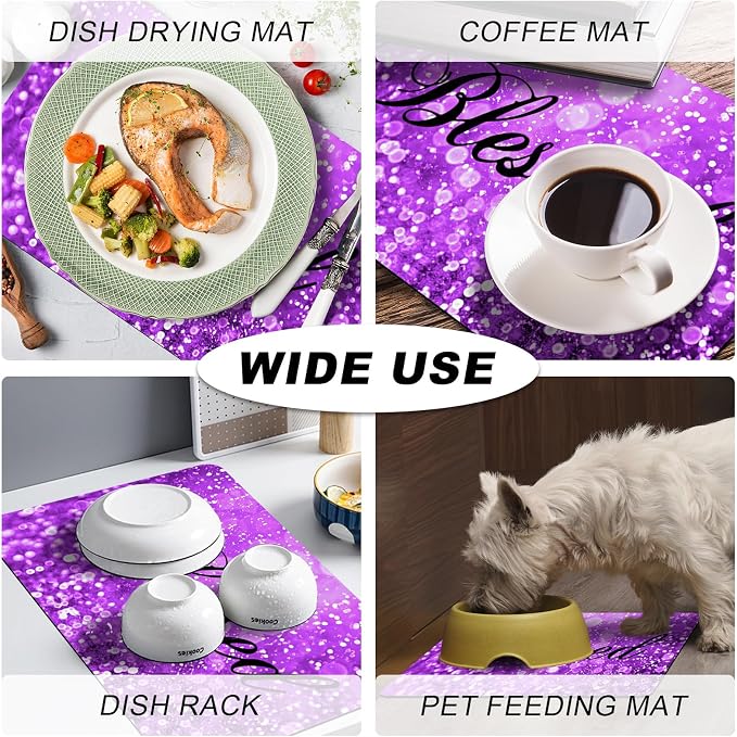 Coffee Mat, Coffee Bar Accessories Fit Under Coffee Maker Espresso Machine - Image 7