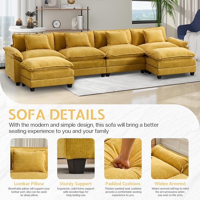 Modular Sectional Sofa, Cloud Couch - Image 5