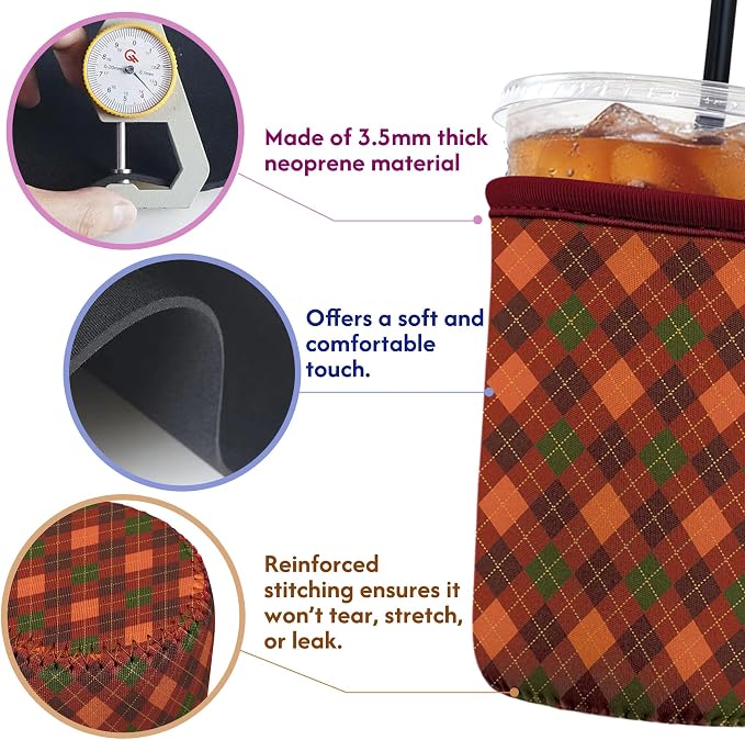 Reusable Insulated Neoprene Iced Coffee Sleeve - Image 2