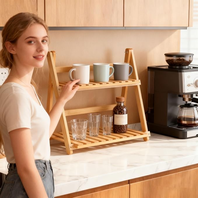Matcha Station Organizer, Bamboo Coffee Station Organizer & Tea Accessories - Image 6