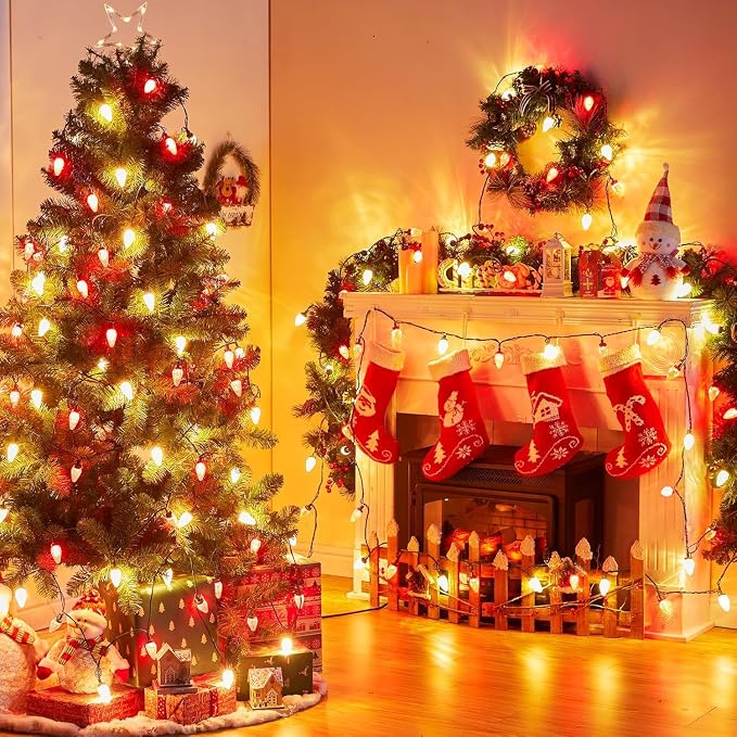 Brightown C9 Christmas String Lights Outdoor Led Fairy Lights Faceted - Image 4
