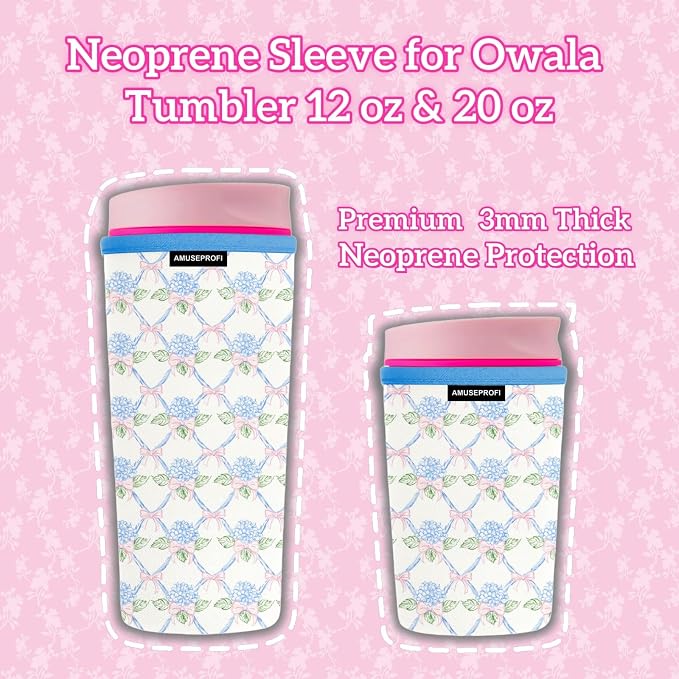 Neoprene Sleeve Compatible Owala Tumbler 12 oz & 20 oz Protective Coffee Cup - Image 4