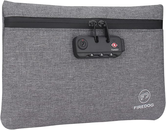 FIREDOG Smell Proof Bags with Combination Lock by FIREDOG