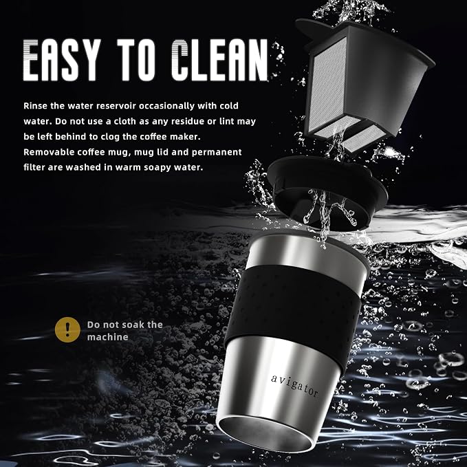 Portable Coffee Maker for Travel Camping Car, Compact Drip Coffee Machine - Image 6