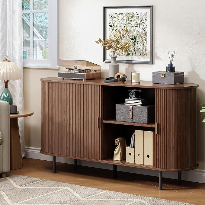 Buffet Cabinet with Storage, Coffee Bar Cabinet with Adjustable Shelf, Console - Image 7