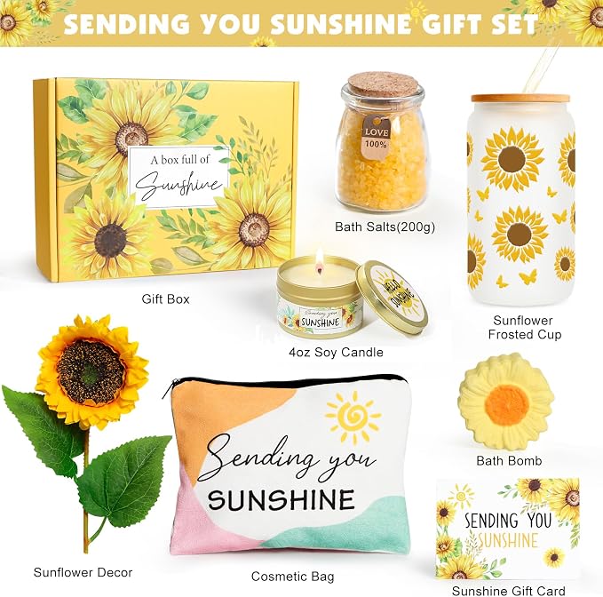Birthday Gifts for Women Sunflower Gifts Get Well Soon, Sending Sunshine Gift - Image 7