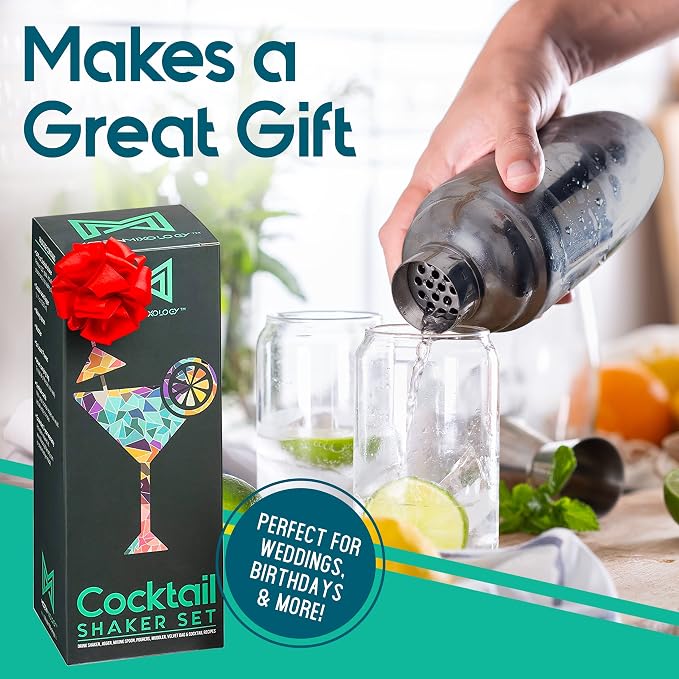 Modern Mixology 8-Piece Cocktail Shaker Set - Image 6