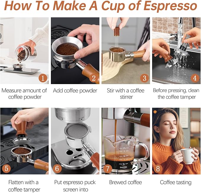 58mm Espresso Accessories Kit Spring Loaded Calibrated Espresso Tamper Espresso - Image 5