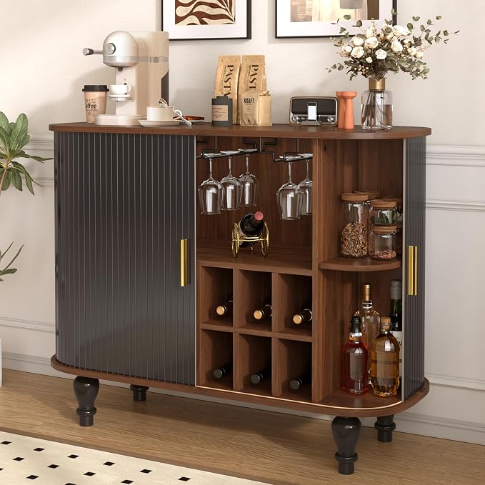 Merax 39" Coffee & Liquor Bar Cabinet - Image 7