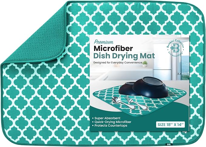 Dish Drying Mat for Kitchen Counter by Bamb%C3%BCsi