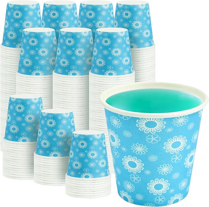 RACETOP Paper Cups 3 oz, Bathroom Cups 3 oz, Disposable Bathroom Paper Cups by RACETOP