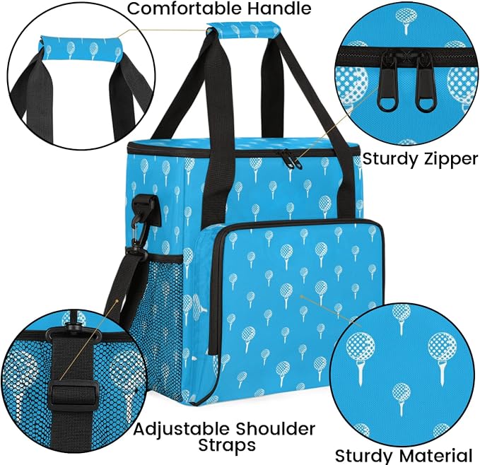 Golf Ball Coffee Maker Travel Bag, Golf Ball Large Carrying Storage Case - Image 6