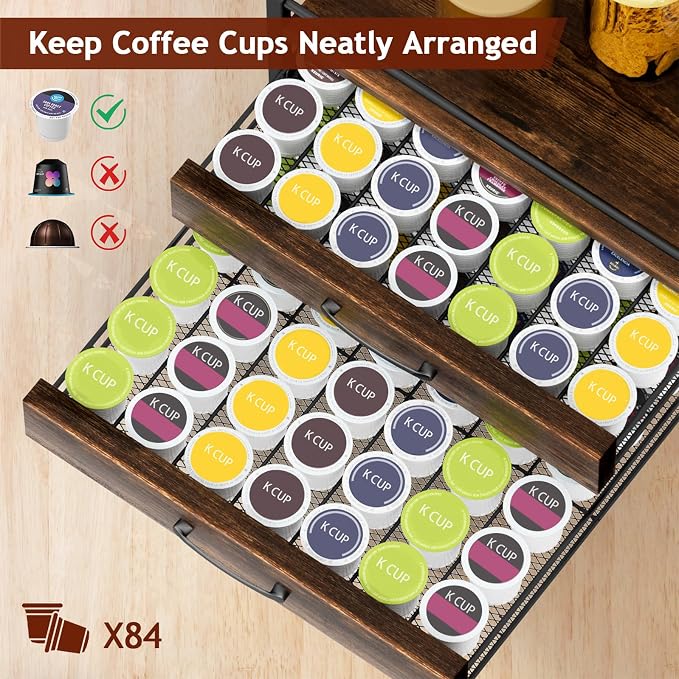 Homsorout Coffee Syrup Rack Organizer - Image 4