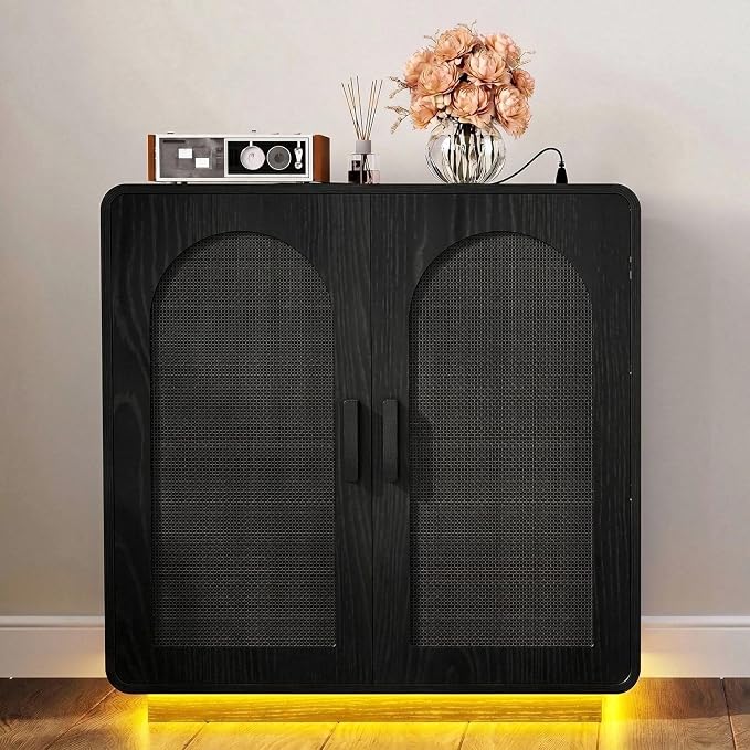 LIKIMIO Rattan Buffet Cabinet, Sideboard Cabinet by LIKIMIO