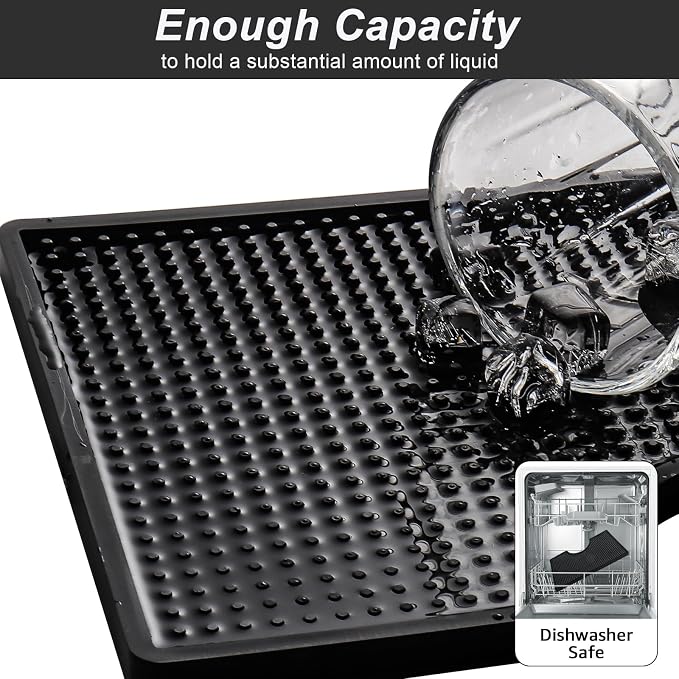 MRbrew Beer Drip Tray, Non-Slip PVC Kegerator Surface Mount Drip Tray Mat - Image 5