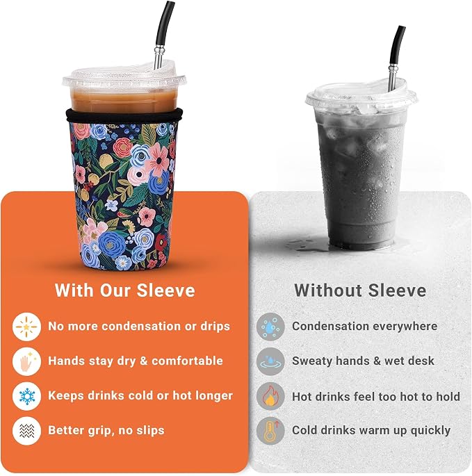 3 Pack Iced Coffee Sleeve Reusable - Image 5
