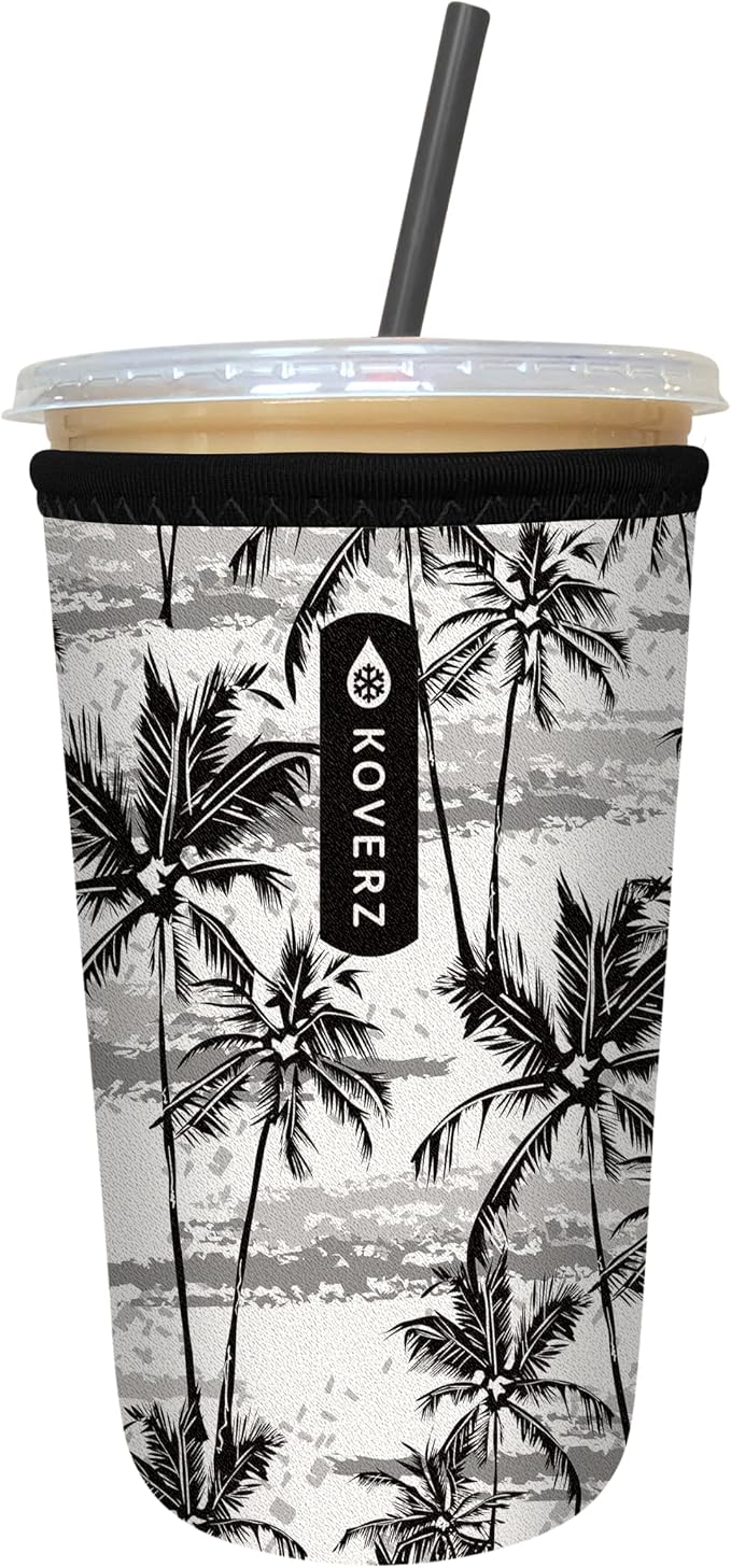 Iced Coffee Sleeve, Insulated Neoprene Cup Sleeve, Fits a 24 Oz. Coffee Cup by Koverz