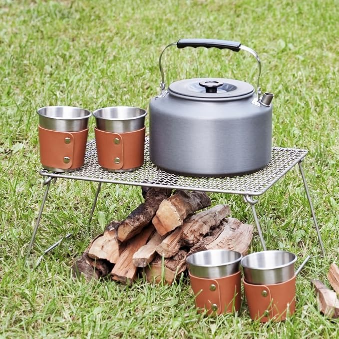 Bulin Camping Kettle, 2.2L Large Portable Stovetop Tea Kettle Fast Heating - Image 7
