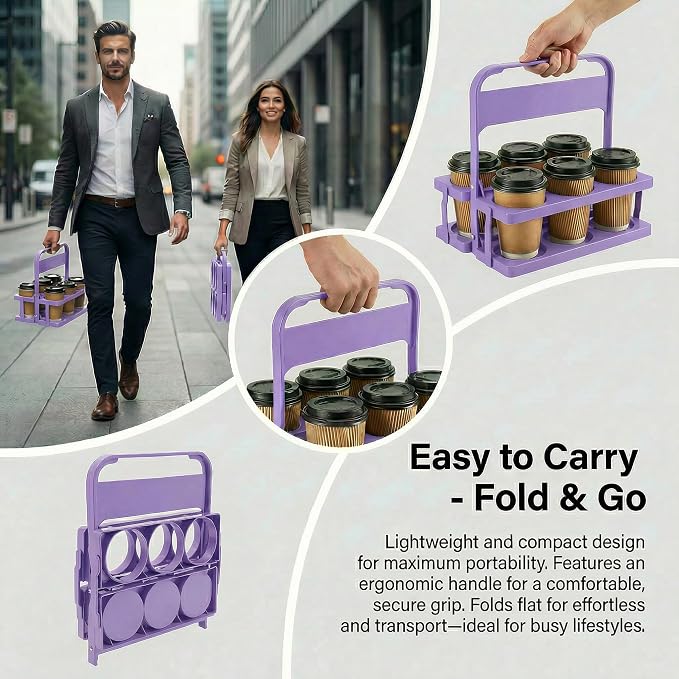 6 Cup Drink Carrier for Delivery - Image 3