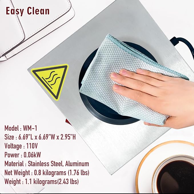 Commercial Coffee Warmer, 60W 176℉ Single Burner Decanter Warmer Plate - Image 9