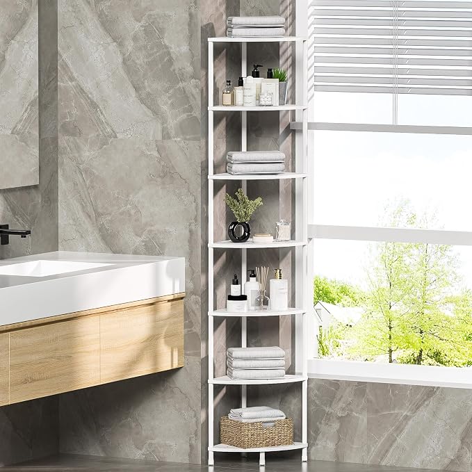 7 Tier Corner Shelf Stand Kitchen Organizer - Image 4