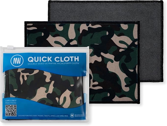 Microfiber Wholesale Quick Cloth Glasses Cleaning Cloths – 5x7, 2 Pack by MicrofiberWholesale