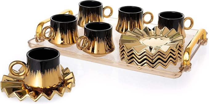 Turkish Coffee Cup Set of 6 by Gloxzy