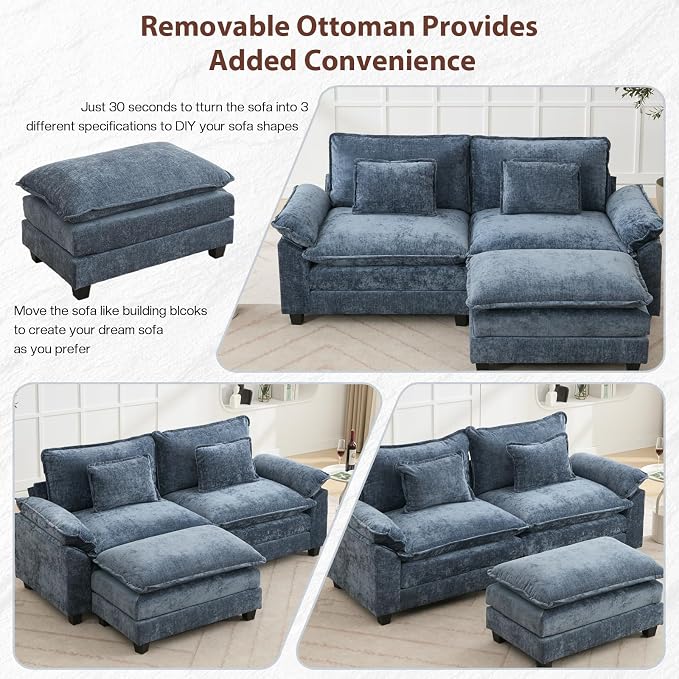 Modular Sectional Sofa, Cloud Couch - Image 3