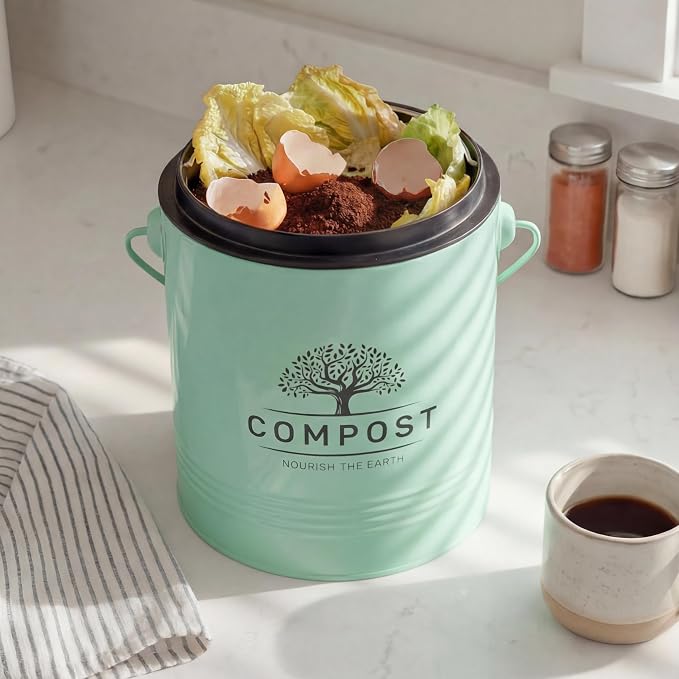 Perfnique Kitchen Compost Bin, 1.3 Gallon Countertop Compost Bin - Image 7