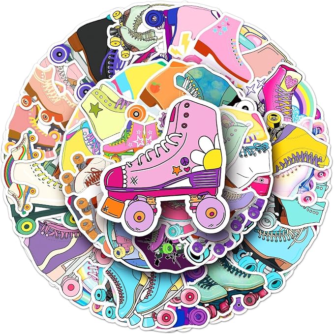 50Pcs Roller Skate Stickers, Waterproof Vinyl Roller Skating Stickers - Image 5