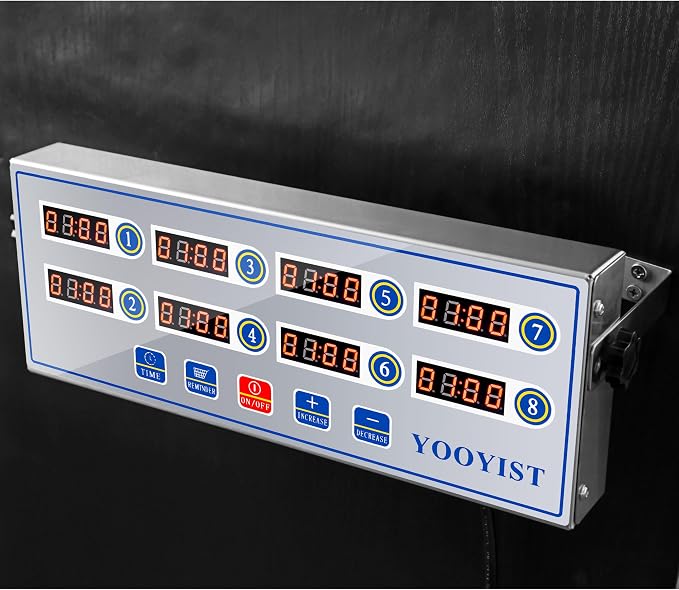 Kitchen Timers for Cooking – 8 Channel Commercial Kitchen Timer Restaurant - Image 2